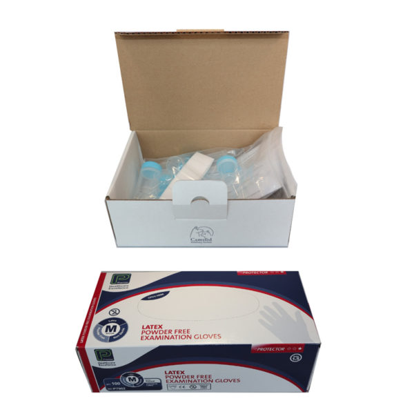 Faecal Sampling Kit with Gloves